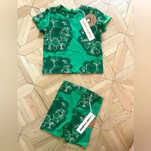 Mini Rodini NWT 12-18 month paisley set